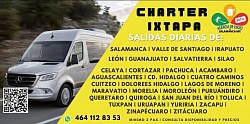 Charter salidas diarias a Ixtapa en Sprinter